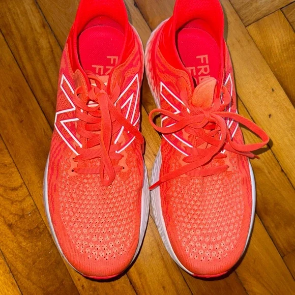 New Balance Fresh Foam Neon Orange Running Shoes - Picture 3 of 6